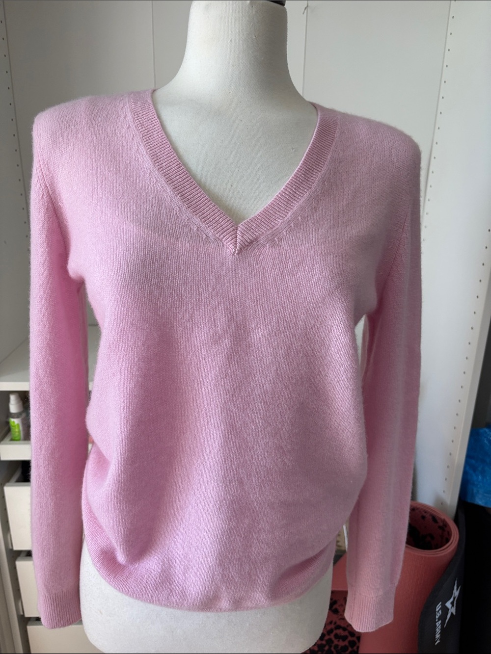 Nordstrom Light Pink V-Neck Sweater